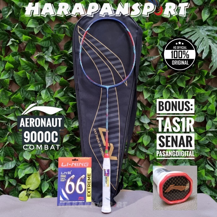 RAKET BADMINTON LINING AERONAUT 9000C COMBAT 9000 C NEW ORIGINAL 100%