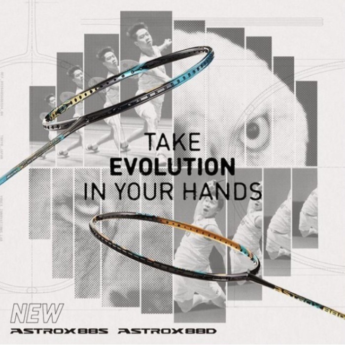 ORIGINAL Raket Badminton Yonex Astrox 88s 88d - Tour