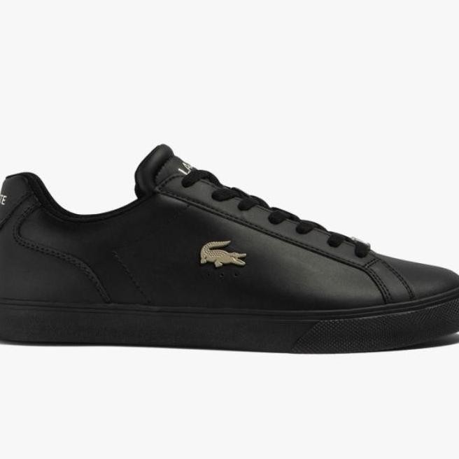 Ready Sepatu Sneakers Pria Lacoste Graduated Leather Black Original Benycrumbs