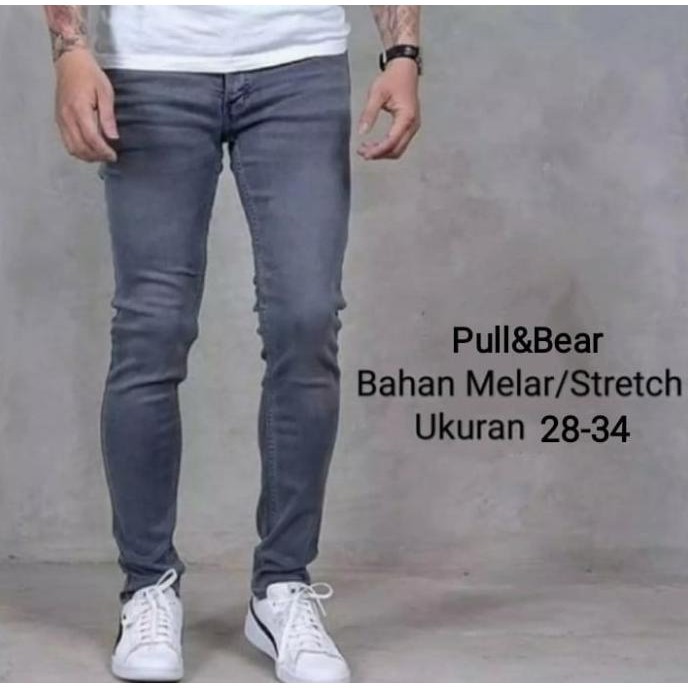 Celana Jeans Skinny Pria Pull & Bear Terlaris / Pull&Bear Import Pria