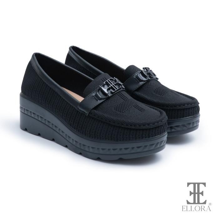 Ellora Eb-1216 Sepatu Sandal Wedges Wanita Import