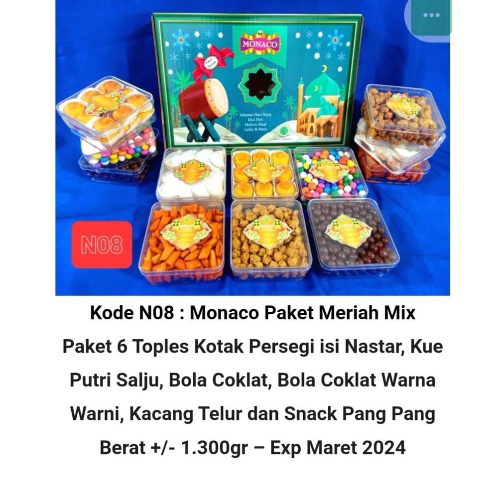 

CR - Yongpack - Paket Toples Kue Kering Lebaran MONACO Series / Hampers Lebaran Idul Fitri / Kue Kering Lebaran / Paket Idul Fitri / Parcel Ramadhan / Cemilan / Paket Berkah Murah Berkualitas Bisa TERLARIS