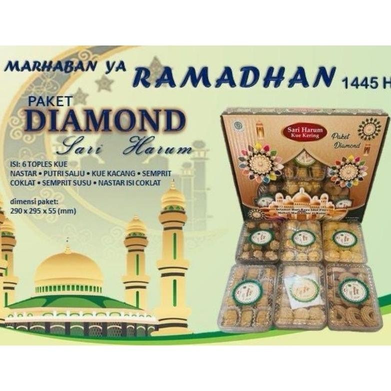 

CR - Sari Harum Diamond - Paket kue lebaran - Hampers Idul Fitri TERLARIS