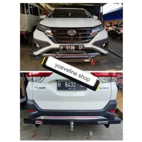 PAKET TANDUK DEPAN+TOWING ARB BELAKANG UNTUK MOBIL RUSH 2018-2022