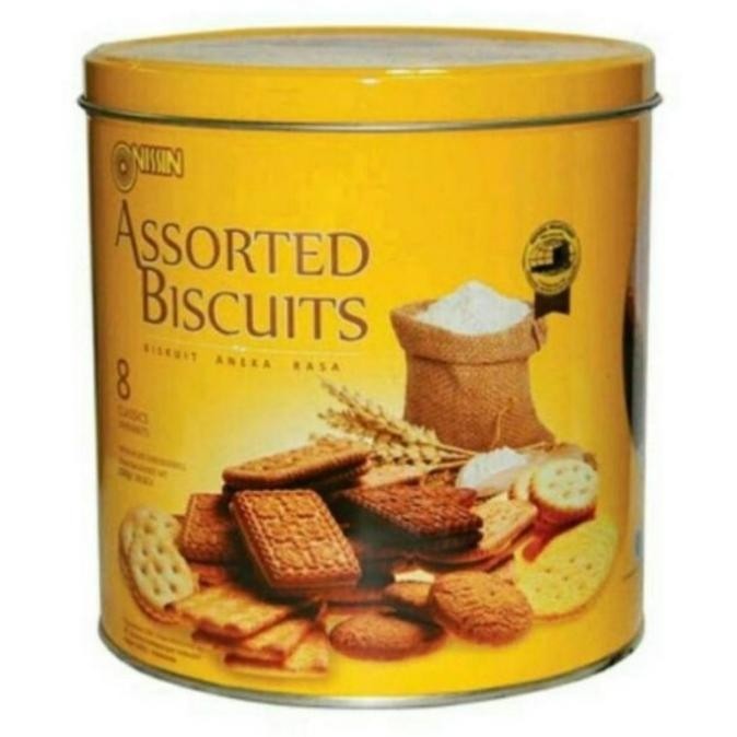 

NISSIN ASSORTED BISCUIT YELLOW / BISKUIT KALENG 650gr TP