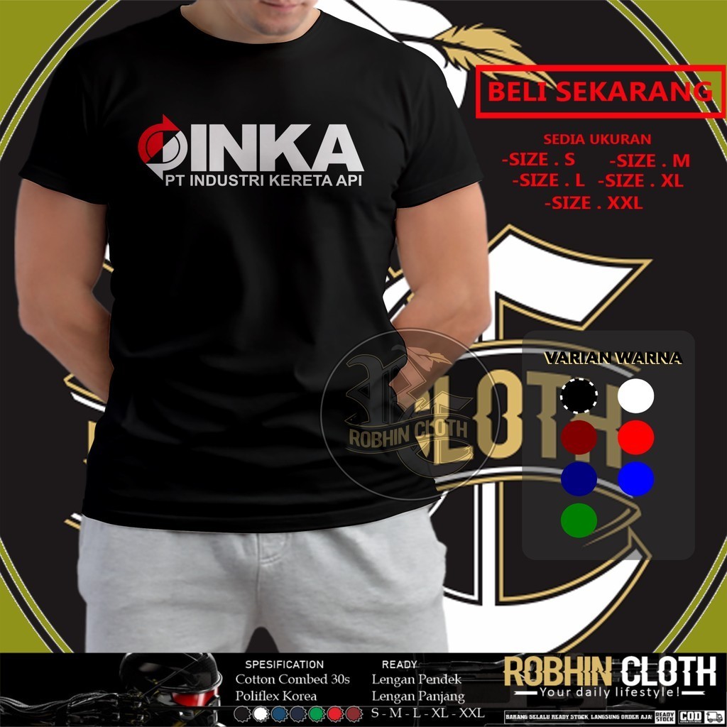 Kaos Baju INKA PT Industri Kereta Api Kaos Distro