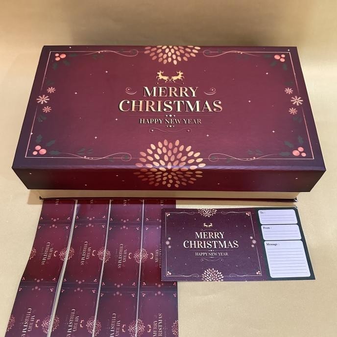 

Gift Box NATAL magnet | Kotak kue CHRISTMAS | Hampers XMAS
