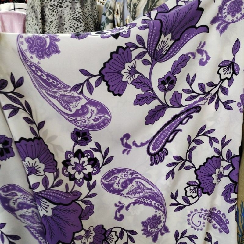 Kain Ceruty Zara | Bahan Ceruti Zaracrep Motif lq-33 | Bahan atasan wanita