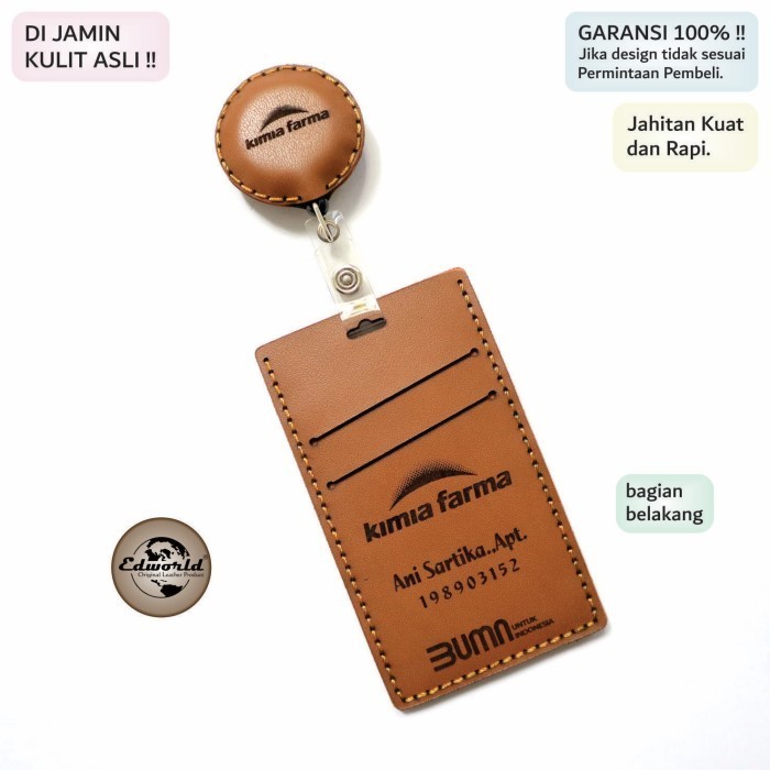 

BARANG TERLARIS ID Card Holder Yoyo Kulit Custom