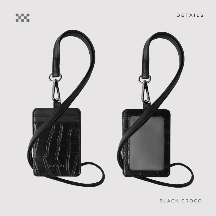 

BARANG TERLARIS Ray Clyn - ID Card Lanyard / Name Tag / Lanyard ID Cardholder Kulit