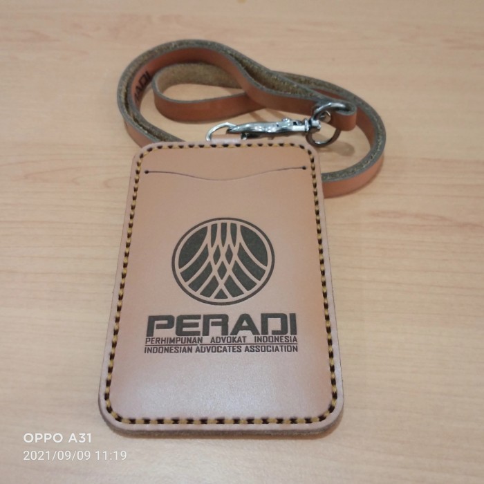 

BARANG TERLARIS holder id card logo peradi kulit asli