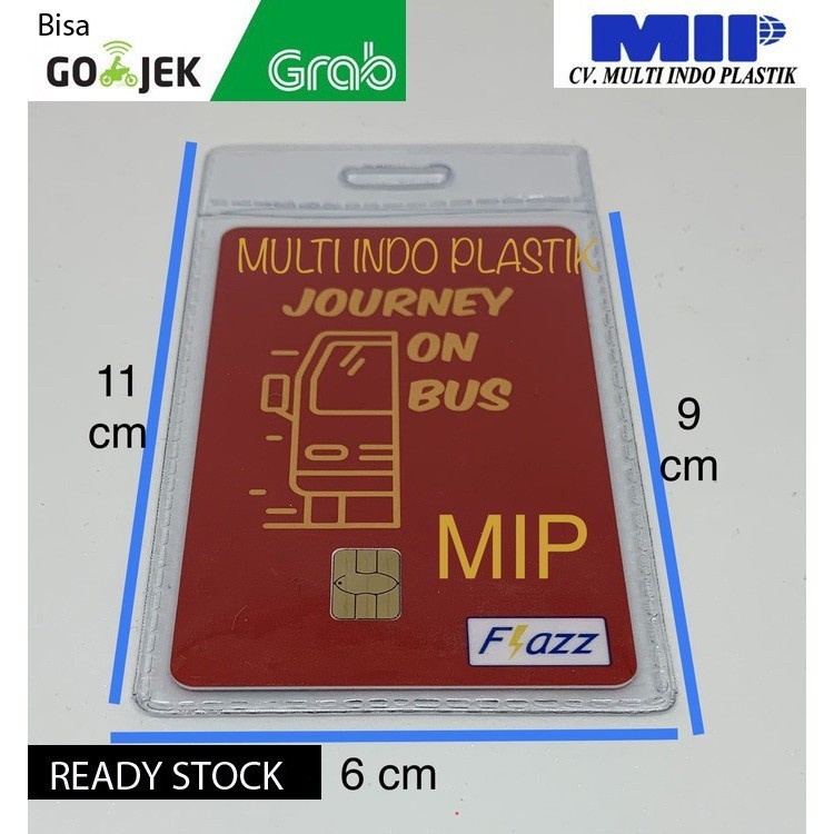 

BARANG TERLARIS Kantong etoll bening/plastik etoll transparan/kantong id card murah