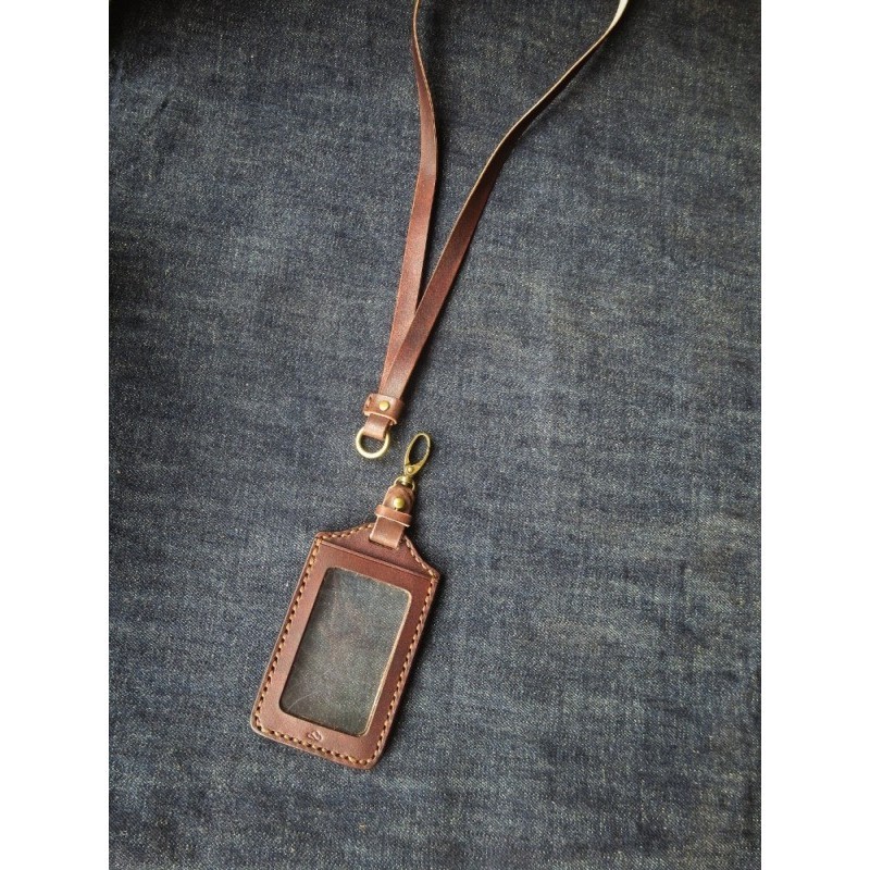 

BARANG TERLARIS ID Card Holder Black Kulit Dua Sisi Handmade