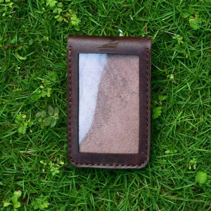 

BARANG TERLARIS ID Card Holder Magnet Kulit Asli Handmade