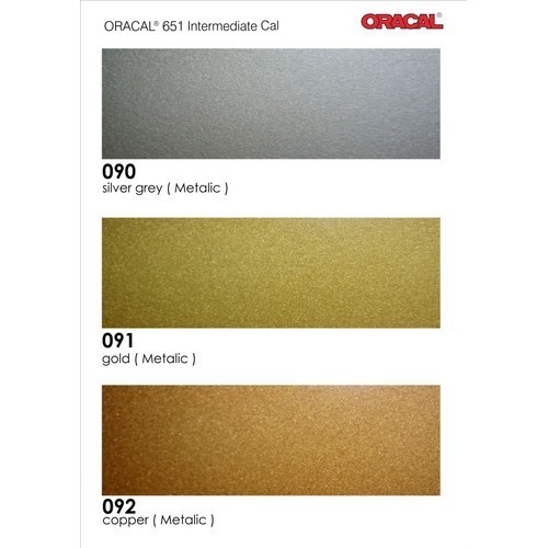 STICKER STIKER ORACAL 651 DOFF MATT (SILVER, GOLD & COPPER) ORIGINAL