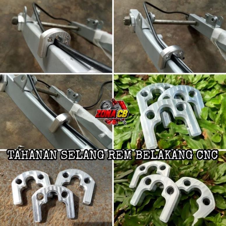 Barang Murah.Co Breket Tahanan Selang Rem Belakang Cnc Almunium T6 Pnp Arm Arem Kaze Fiz R Jupiter Z