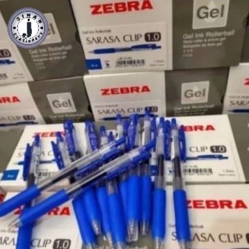 

pulpen sarasa clip gel 1.0 - zebra/ Biru