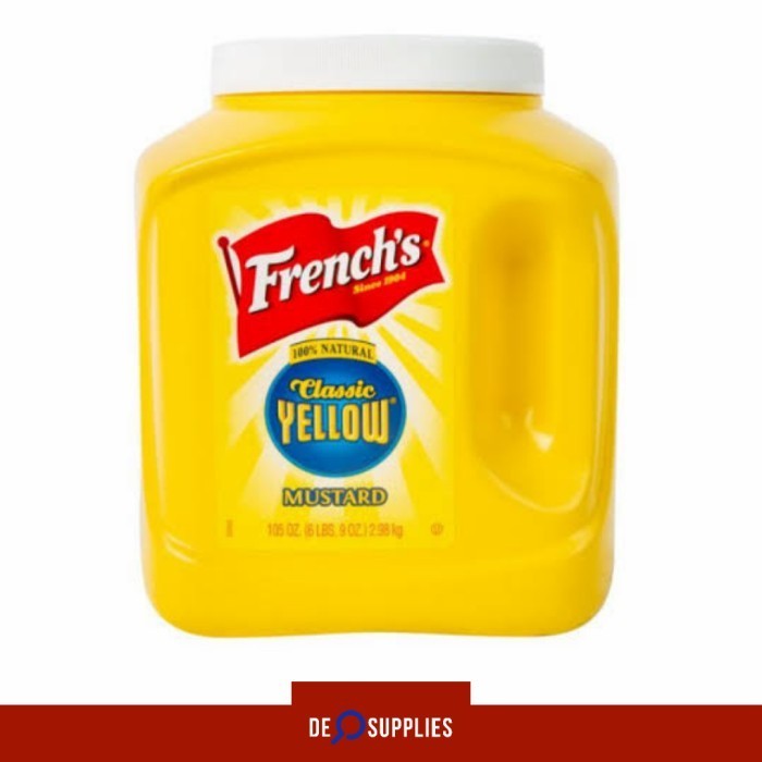 

French's Classic Yellow Mustard 2.98kg - French Saus USA 105oz