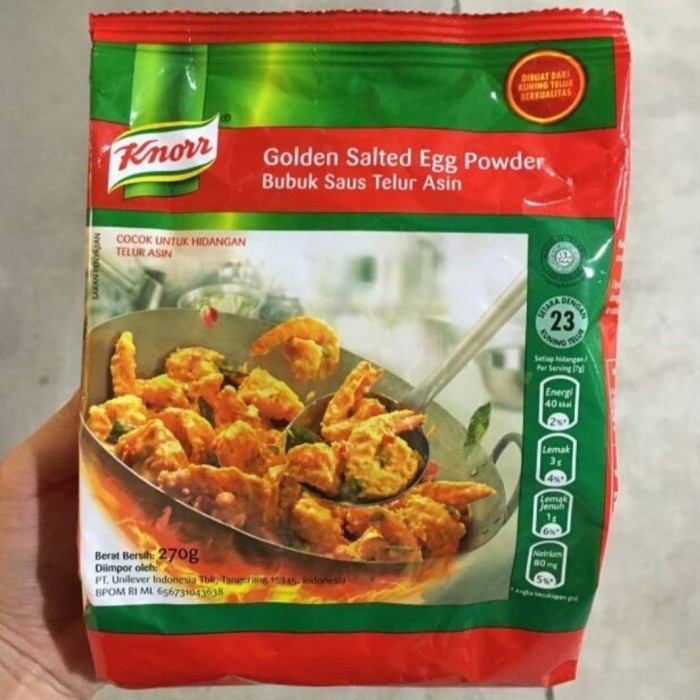 

KNORR GOLDEN SALTED EGG POWDER 270 GR BUMBU MASAK PENYEDAP