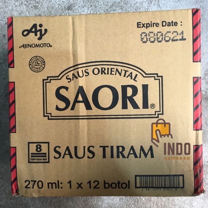 

Ajinomoto Saori saos tiram 12 x 270ml dus / Saori saus tiram botol dus