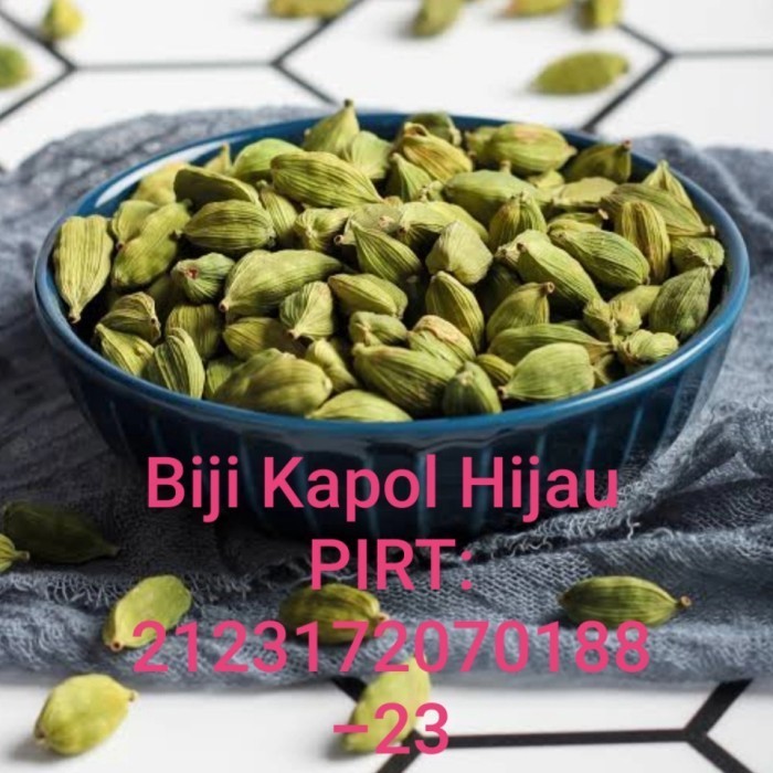 

Indian Gren Cardamon / Kapulaga Hijau 100 Gram