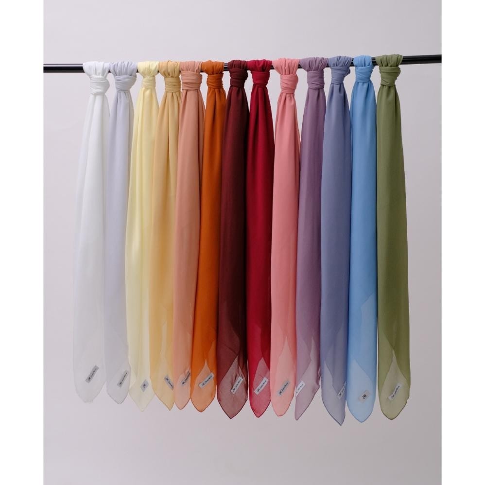 ZM ZASKIA MECCA - SANA HIJAB POLOS - KERUDUNG SEGI EMPAT SHOPEE