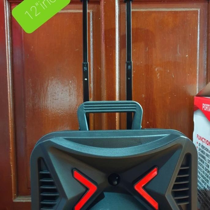 NEW..SPEAKER KOPER KIMISO 12"inch MIC WIRELESS PENGATURAN LENGKAP