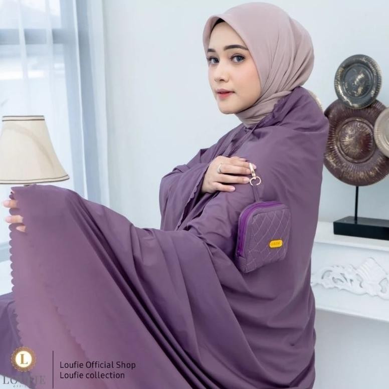 Mukena Traveling Mini Pouch Lasercut 2In1 Tas Kotak