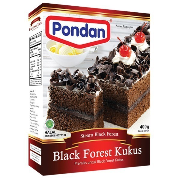 

BRG BARU Pondan Black Forest Kukus 400gr - Premiks Bubuk Kue