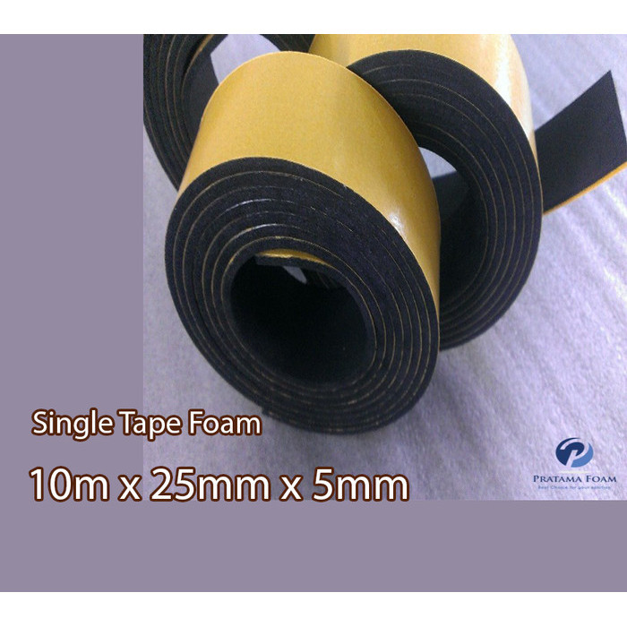 

TERMURAH SINGLE TAPE FOAM PRATAMA 10 m x 25 mm x 5 mm