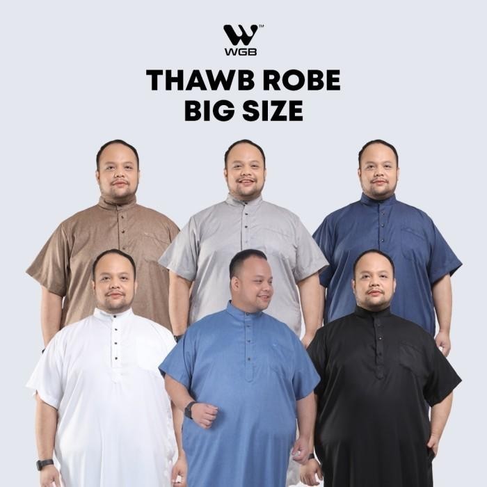 Wgb Koko Gamis Kurta Pria Big Size Ukuran Jumbo Xxl Xxxl