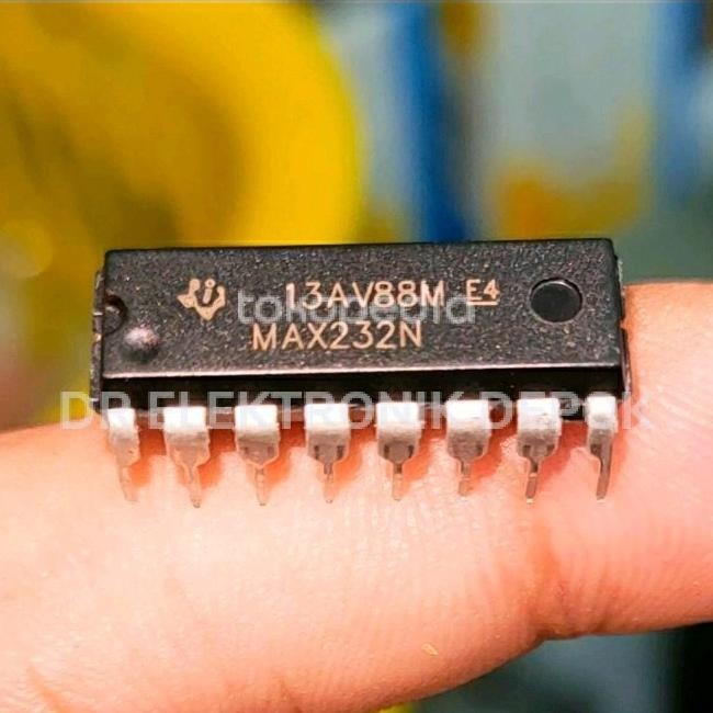 Murah IC MAX232N Texas MAX 232 232N MAX232 Instrument MAX232CPE A B dre3 Kualitas Baik