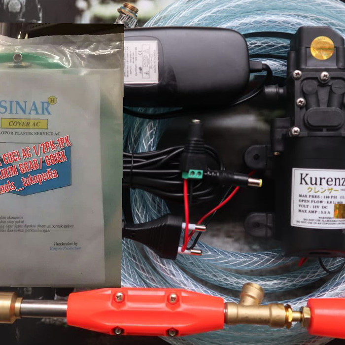 alat cuci motor steam cuci ac rumah sudah termasuk plastik Ac