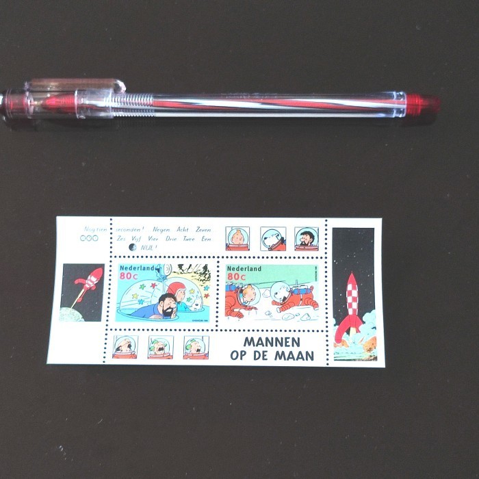 

Terlaris perangko Belanda seri Tintin destination to moon SALE