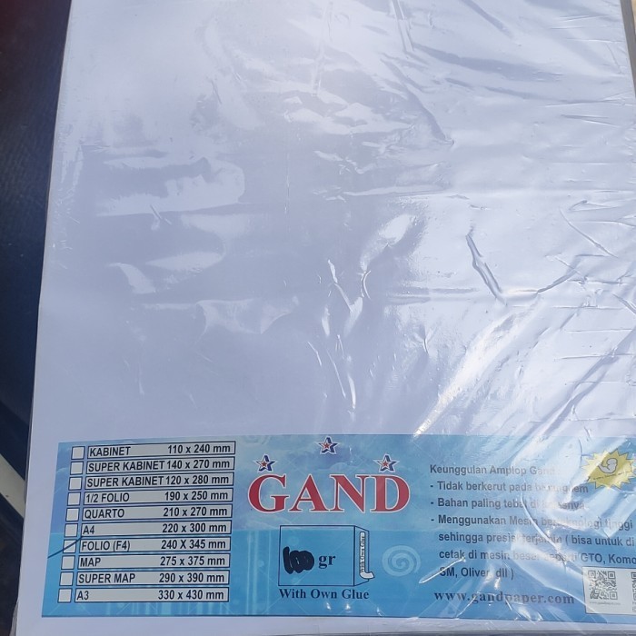 

Terlaris Neuro Amplop Putih Ukuran Folio SEAL SALE