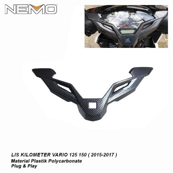 Garnish Cover Spedo Speedometer Vario 150 / 125 New Carbon