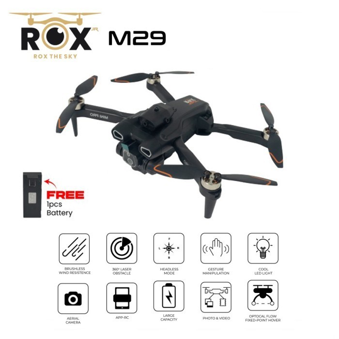 Drone ROX M29 Mini Drone HD Dual Camera WiFi FPV