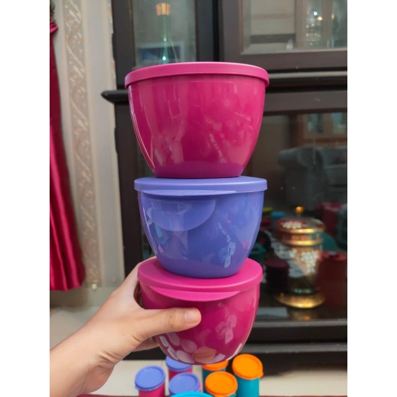 Tupperware Original Promo Bowl Telur 3 pcs Mangkok telur Lucu