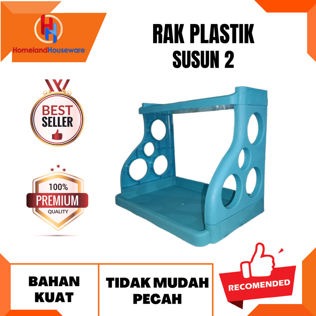 RAK PLASTIK SUSUN 2/RAK DAPUR PLASTIK SUSUN 2/RAK PLASTIK SERBAGUNA SUSUN 2
