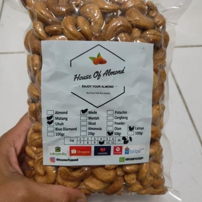 

Eksklusif Dan Terbatas!!! Kacang Mede / Mete Panggang Jumbo 1Kg Myeshandira