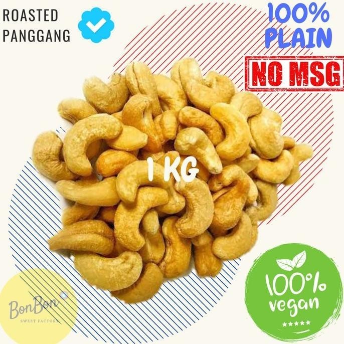 

Eksklusif Dan Terbatas!!! 1Kg Kacang Mede Tawar Panggang Oven Roasted Myeshandira