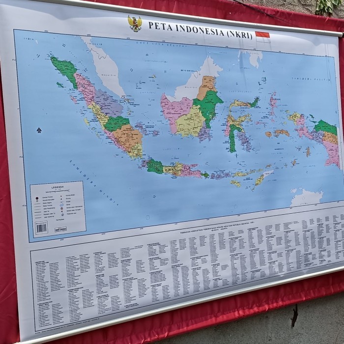Peta Indonesia Besar Peta Dinding