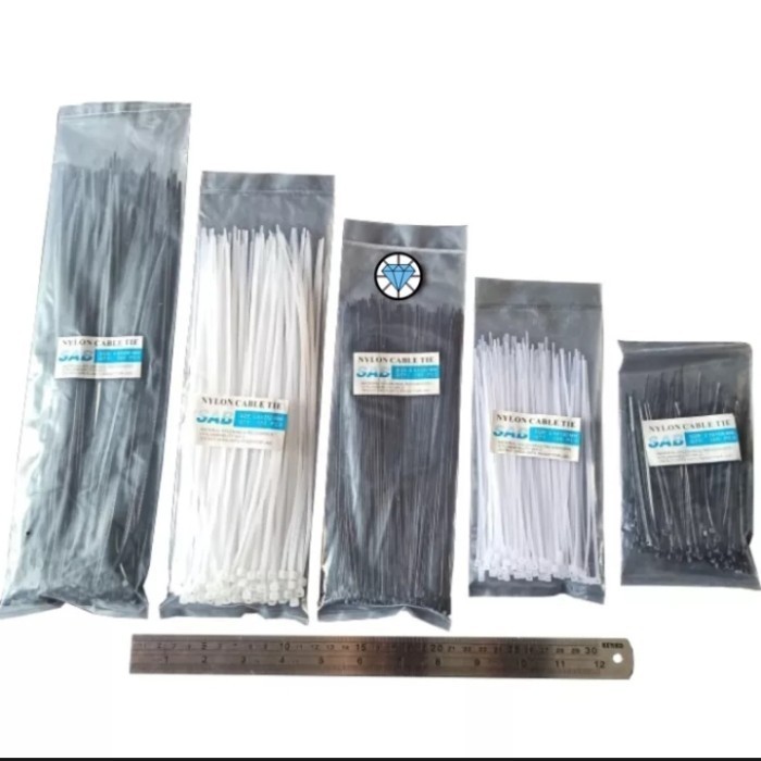 

#####] Kabel Ties 10cm & 15cm Warna Putih-Hitam Isi 100pcs