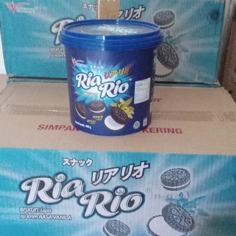 

:0:0:0] [1 Karton = 6 TOPLES @400GRAM] Ria Rio Biskuit Vanila Kue Lebaran