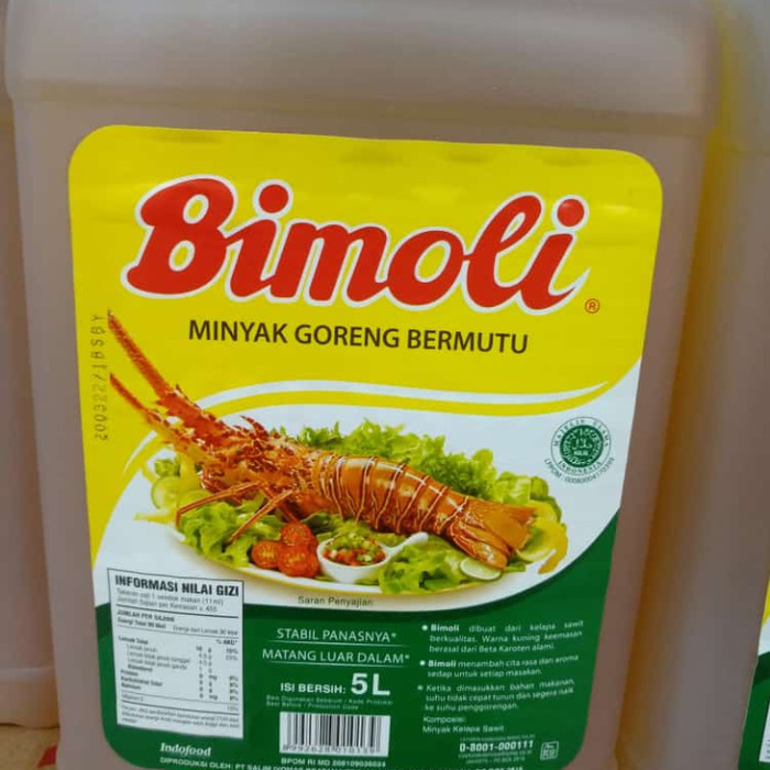 

>*>*>*>*] [1 Karton = 4 Jerigen] Minyak Goreng Bimoli Kemasan Jerigen 5 Liter