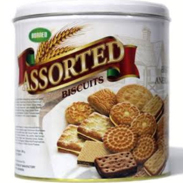 

~@~@~@~@] [350 Gram] Borneo Assorted Kue Aneka Rasa Kalengan Kue Lebaran