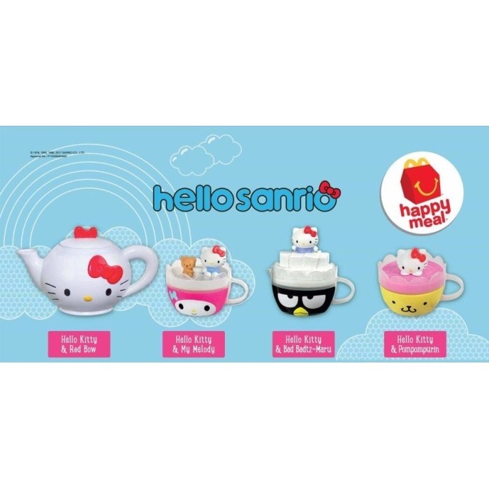 [WDE] Complete Set 2017 McDonald Happy Meal Toy Hello Sanrio