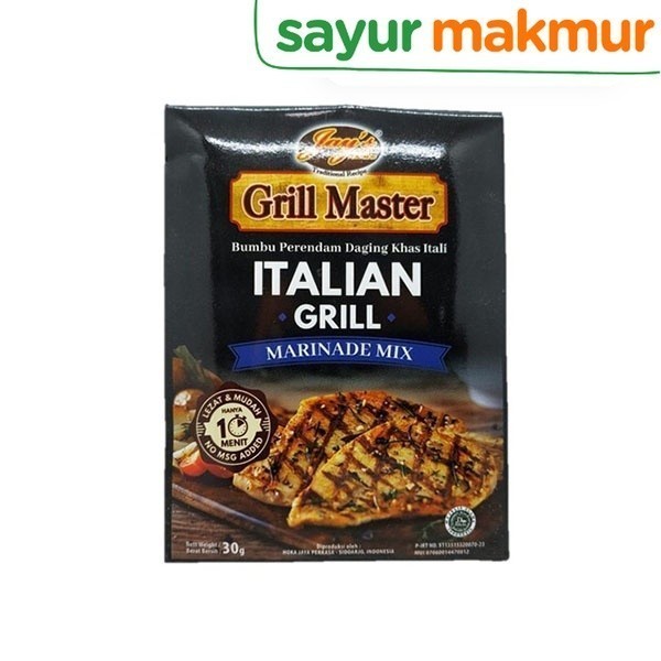 

Jays Grill Master Italian Grill 30 gram Sayurmakmur