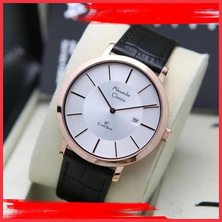 (ITP) ALEXANDRE CHRISTIE AC 8599 / AC 8599MD ROSEGOLD WHITE ORIGINAL&GARANSI