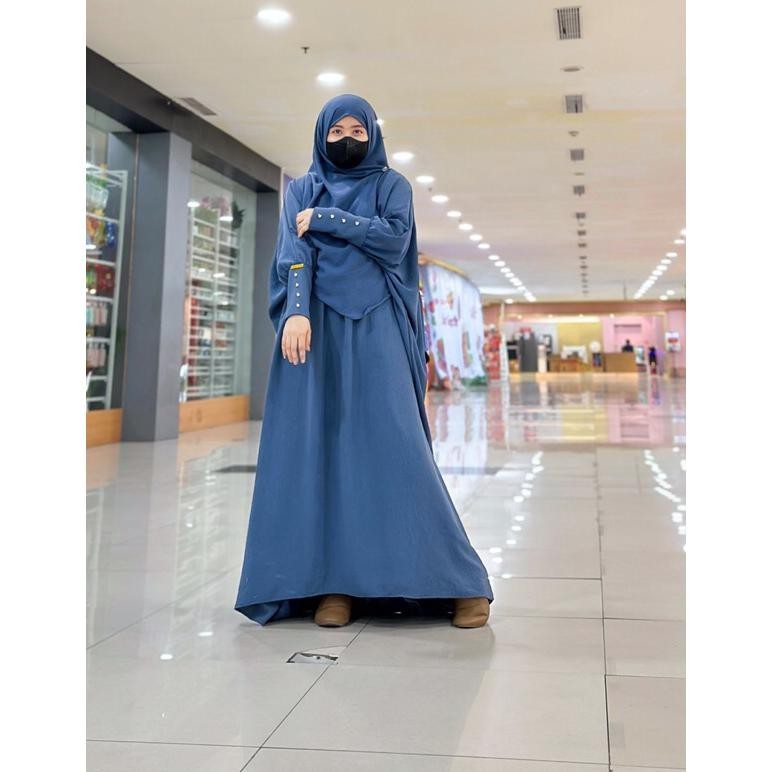 PROMO LEBARAN Set kaftan Ameena crincle airflow original auliyaahijab